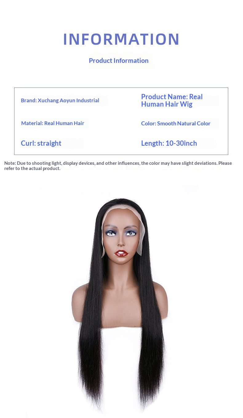 13x6 Lace Front Straight Human Hair Wig