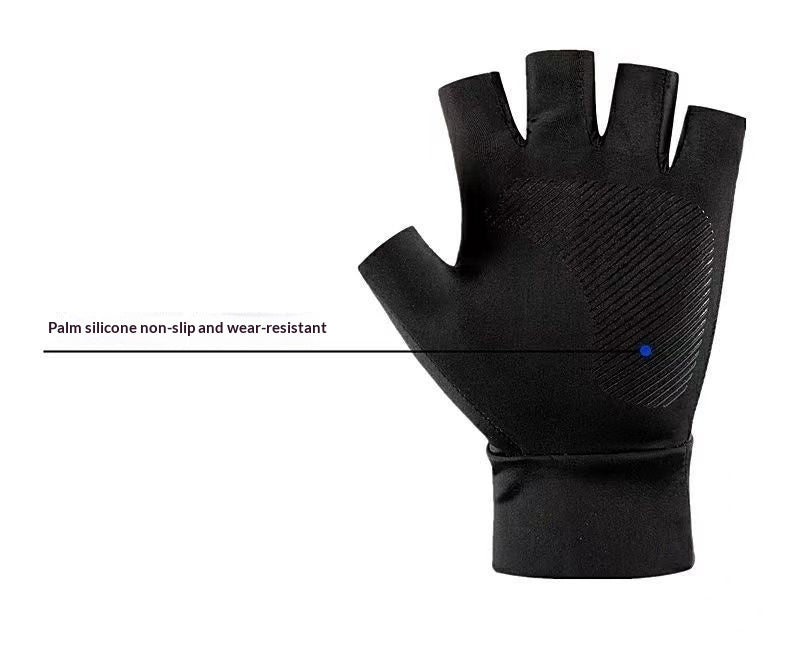 Ice Silk Half-Finger Sports Gloves