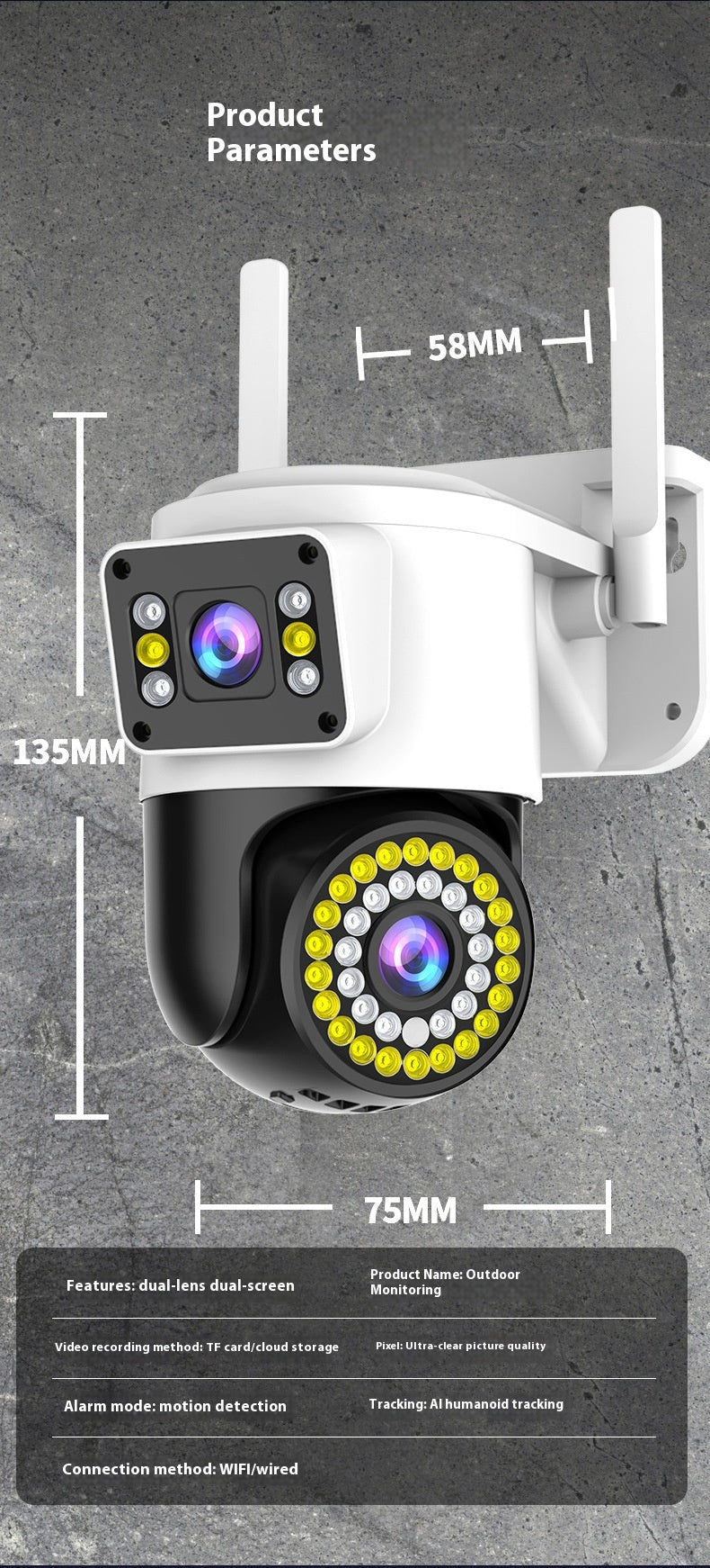 Night Vision WiFi Binocular Camera