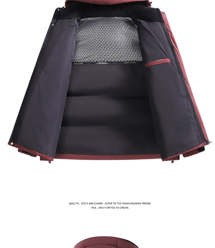 New Winter Men’s Detachable Hood Cotton-Padded Coat