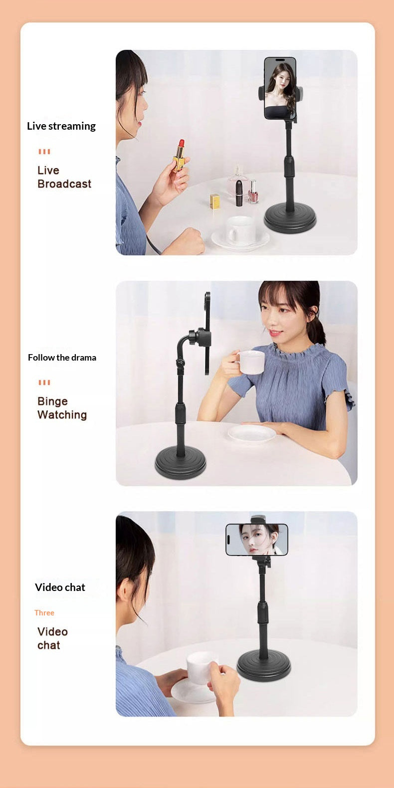 Adjustable Desktop Phone Holder