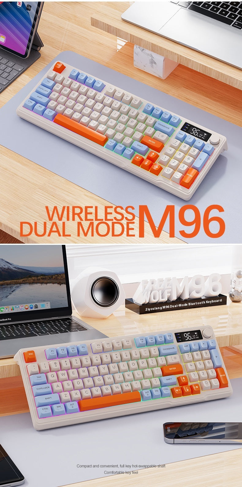 Wireless Bluetooth Dual-Mode Keyboard