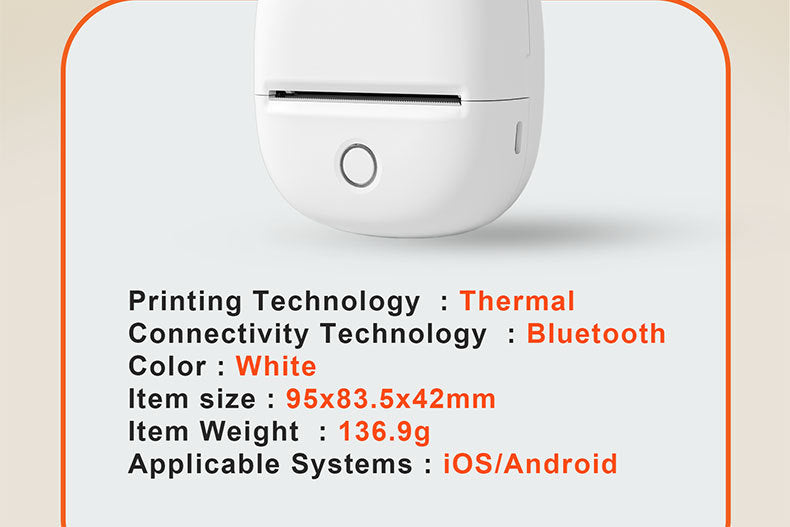 Portable Thermal Label Printer